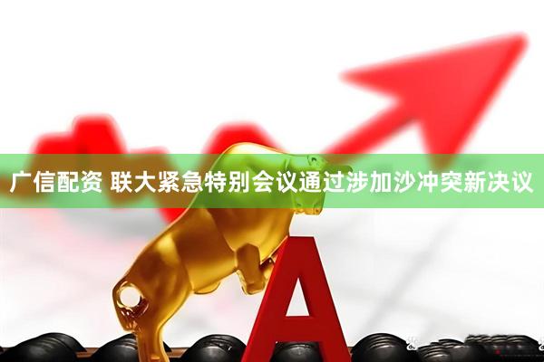 广信配资 联大紧急特别会议通过涉加沙冲突新决议